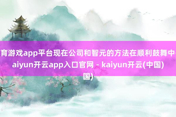 体育游戏app平台现在公司和智元的方法在顺利鼓舞中-kaiyun开云app入口官网 - kaiyun开云(中国)